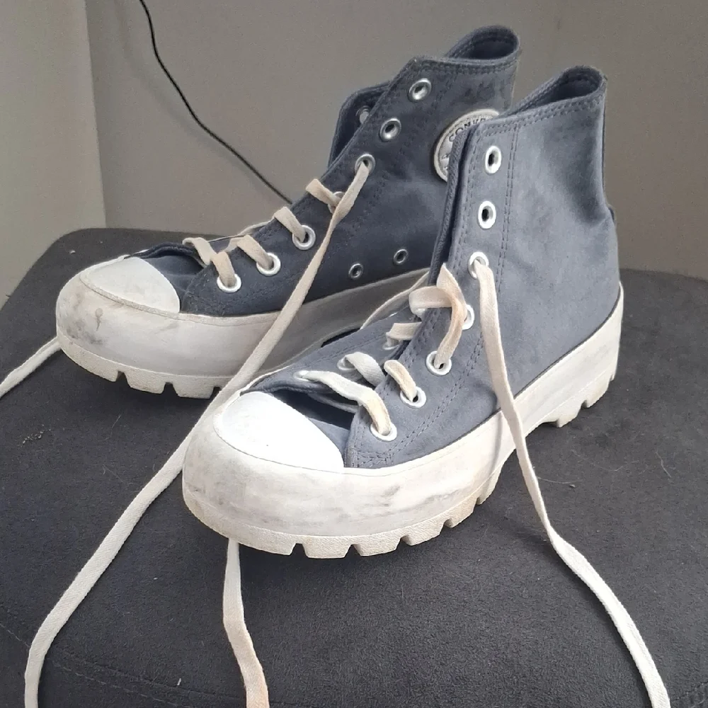 Converse Gray High-Top Sneakers - Picture 2 of 5